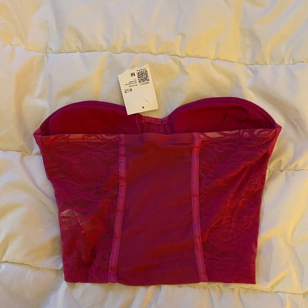 Forever 21 cute lace mesh corset top. - Picture 2 of 3